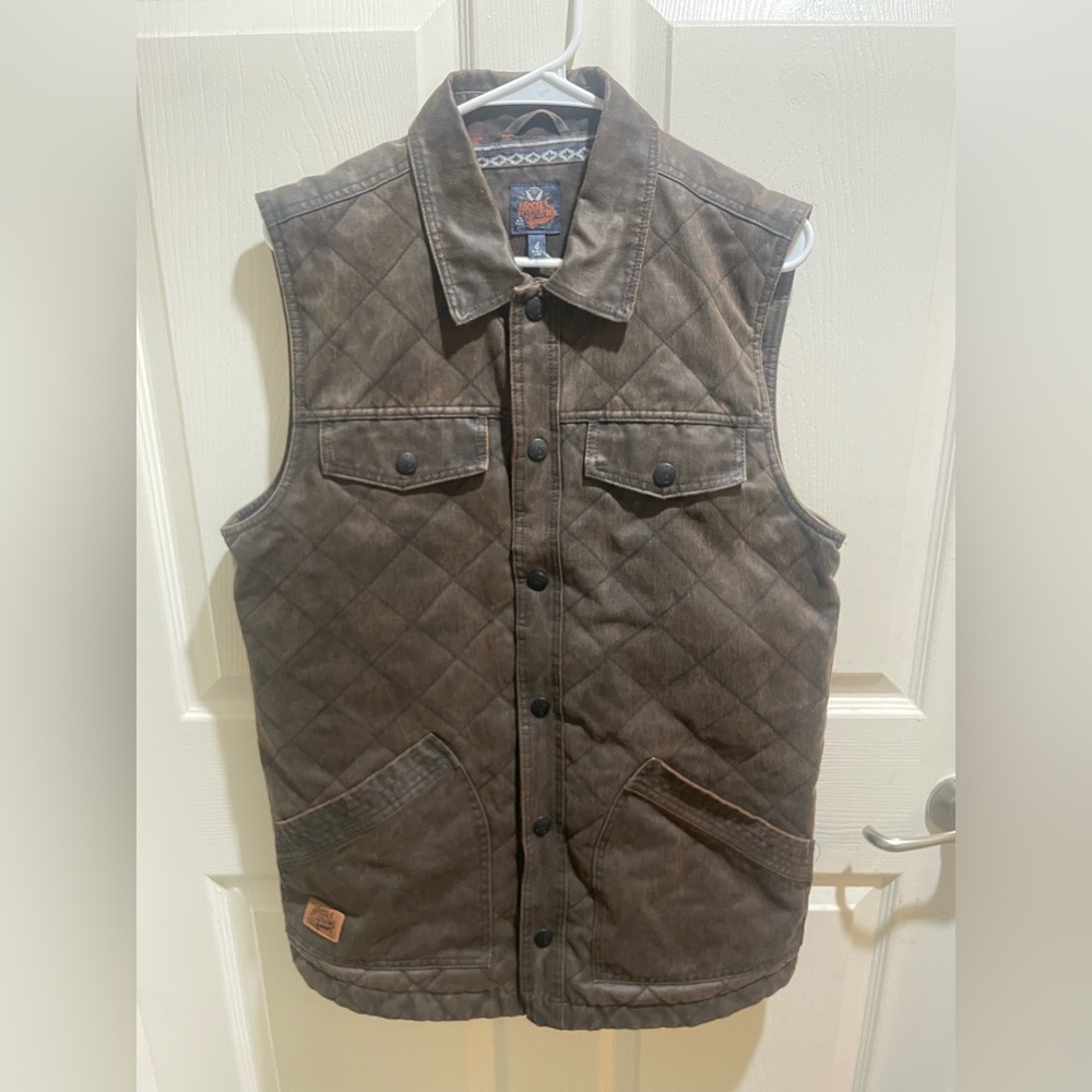 Men's Quilted Dark Brown Vest
